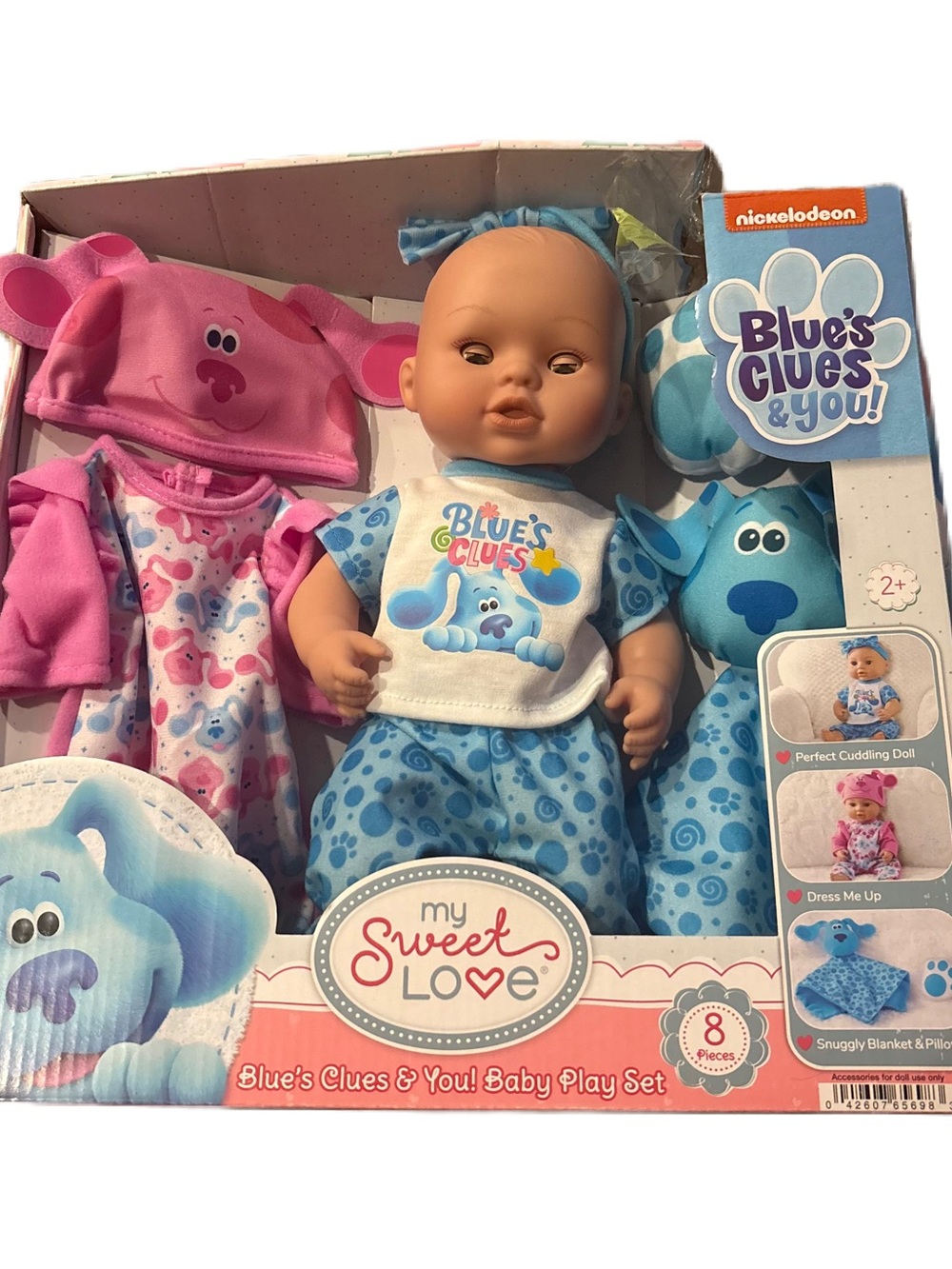 Nickelodeon Blue's Clues & You! Doll Set in Blue and Pink NEW Magenta Toy